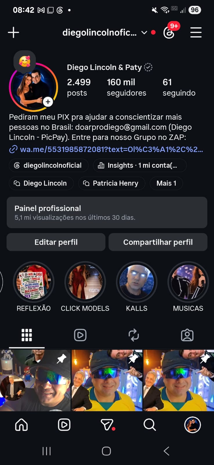 Instagram da CLICK MODELS